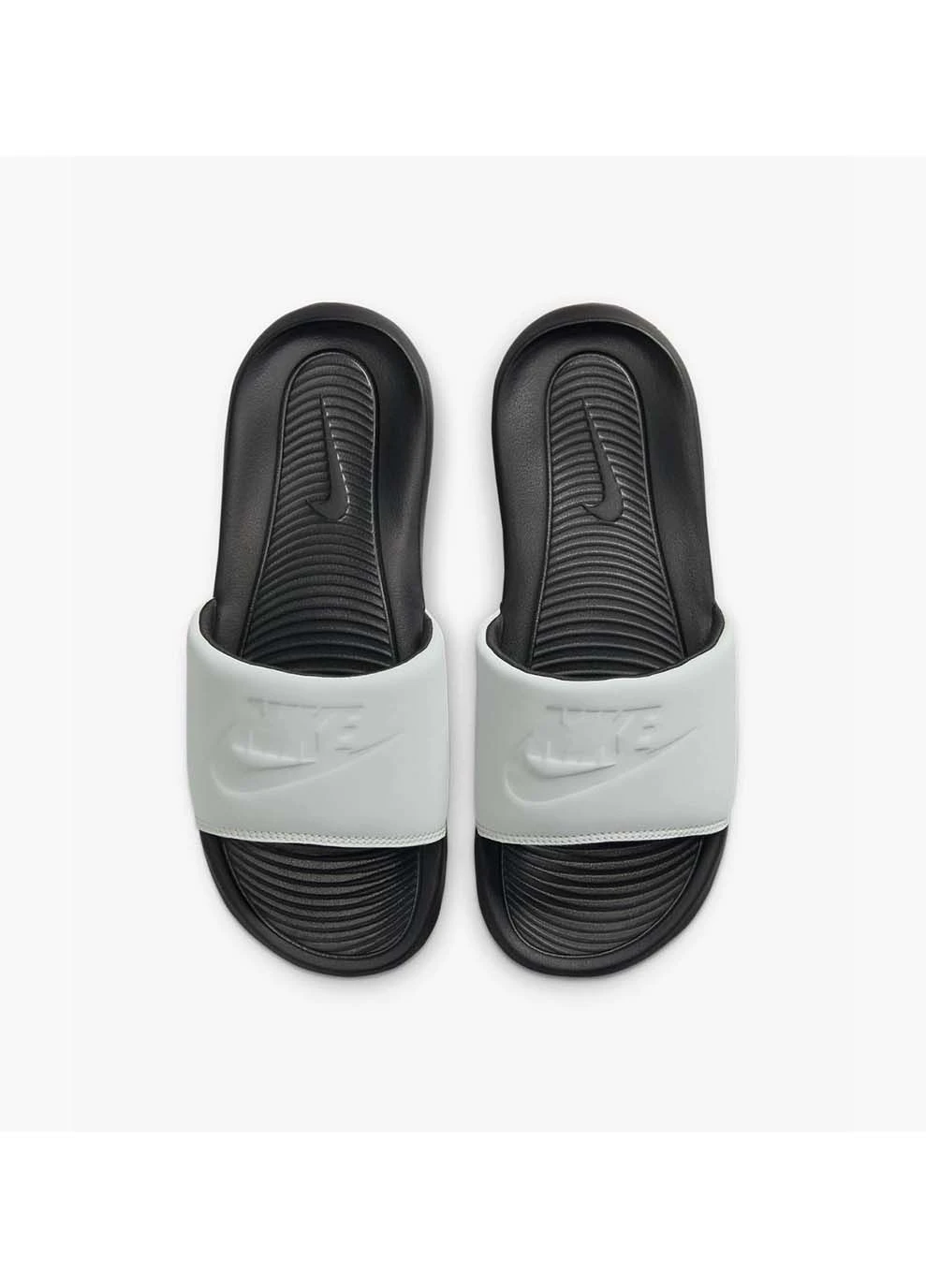 Цветные повседневные мужские шлепанци victori one slide черный белый Nike