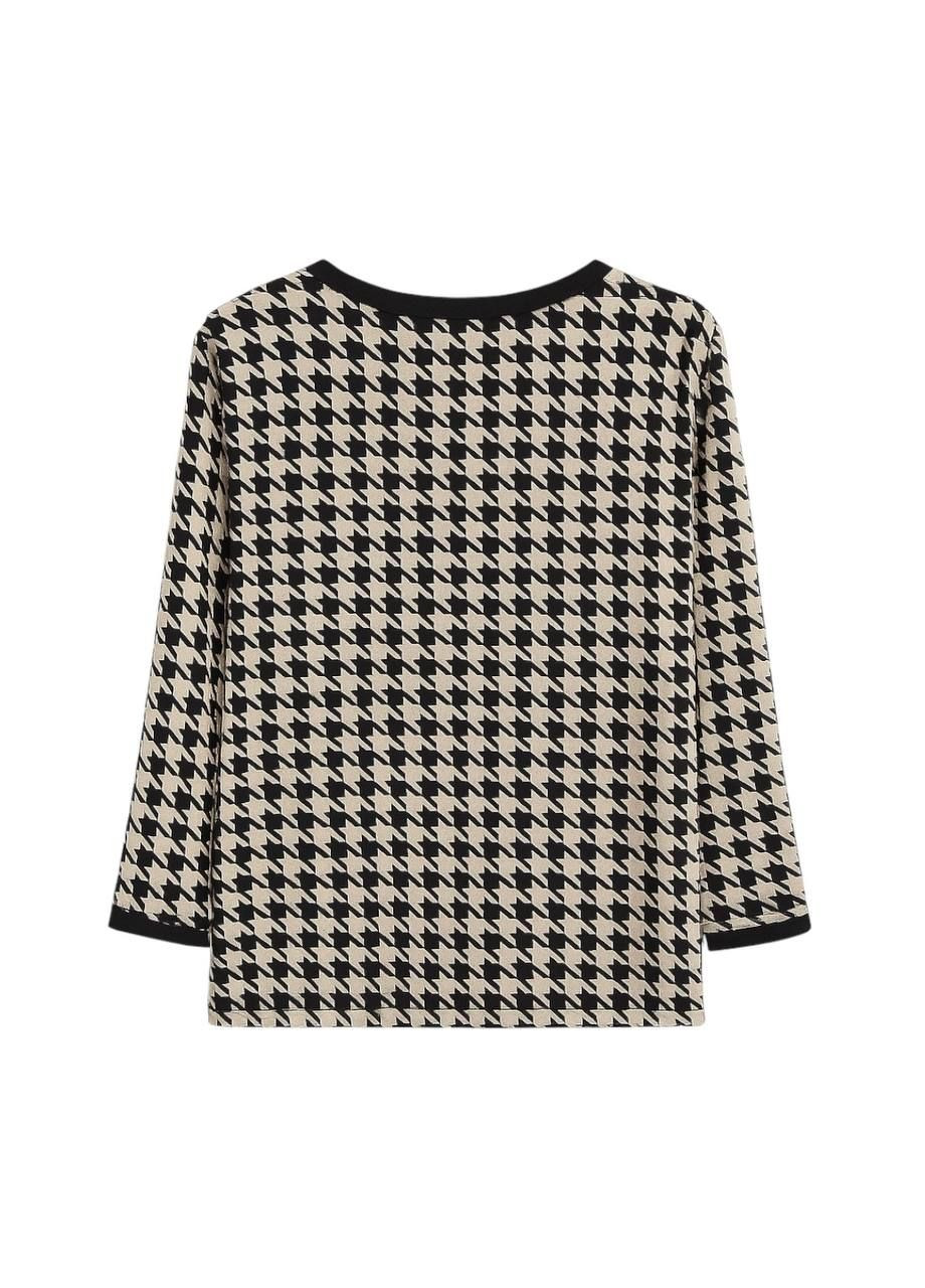 Чорно-біла блуза чорно-білий Silvian Heach