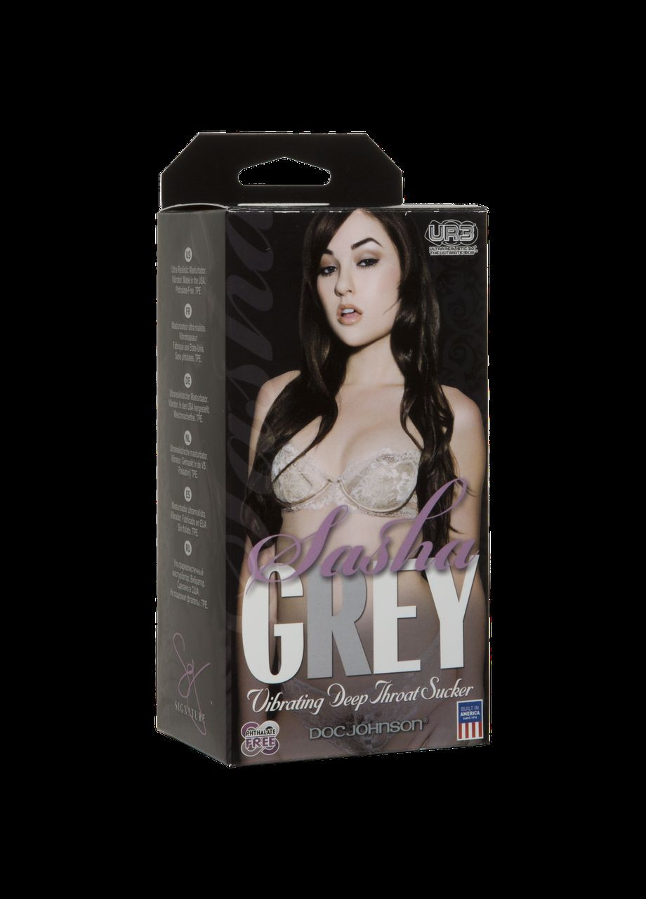 Вібромастурбатор ротик Doc Johnson Sasha Grey - Ultraskyn Wibrating Deep Throat Sucker SO1588 No Brand (303886239)