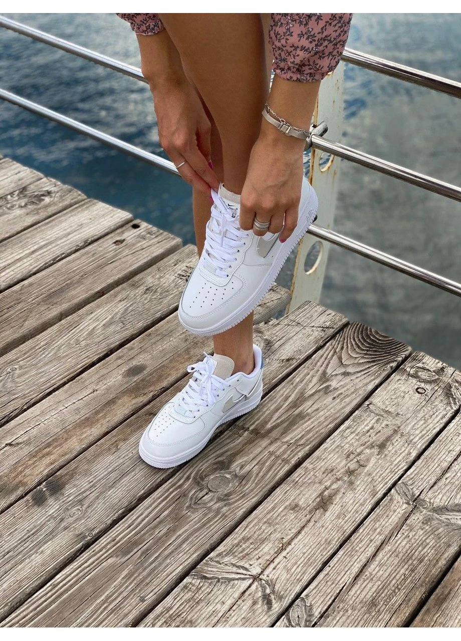 КРОСІВКИ ЖІНОЧІ NIKE AIR FORCE 1 LX WMNS WHITE RED BLUE НАЙК АІР ФОРС 1 БІЛІ No Brand білі демісезони (392018608)