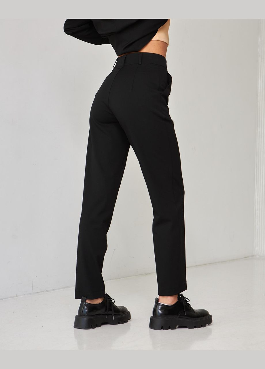 Жіночі класичні брюки чорні завужені MKSF150827-1 Modna KAZKA (276650057)