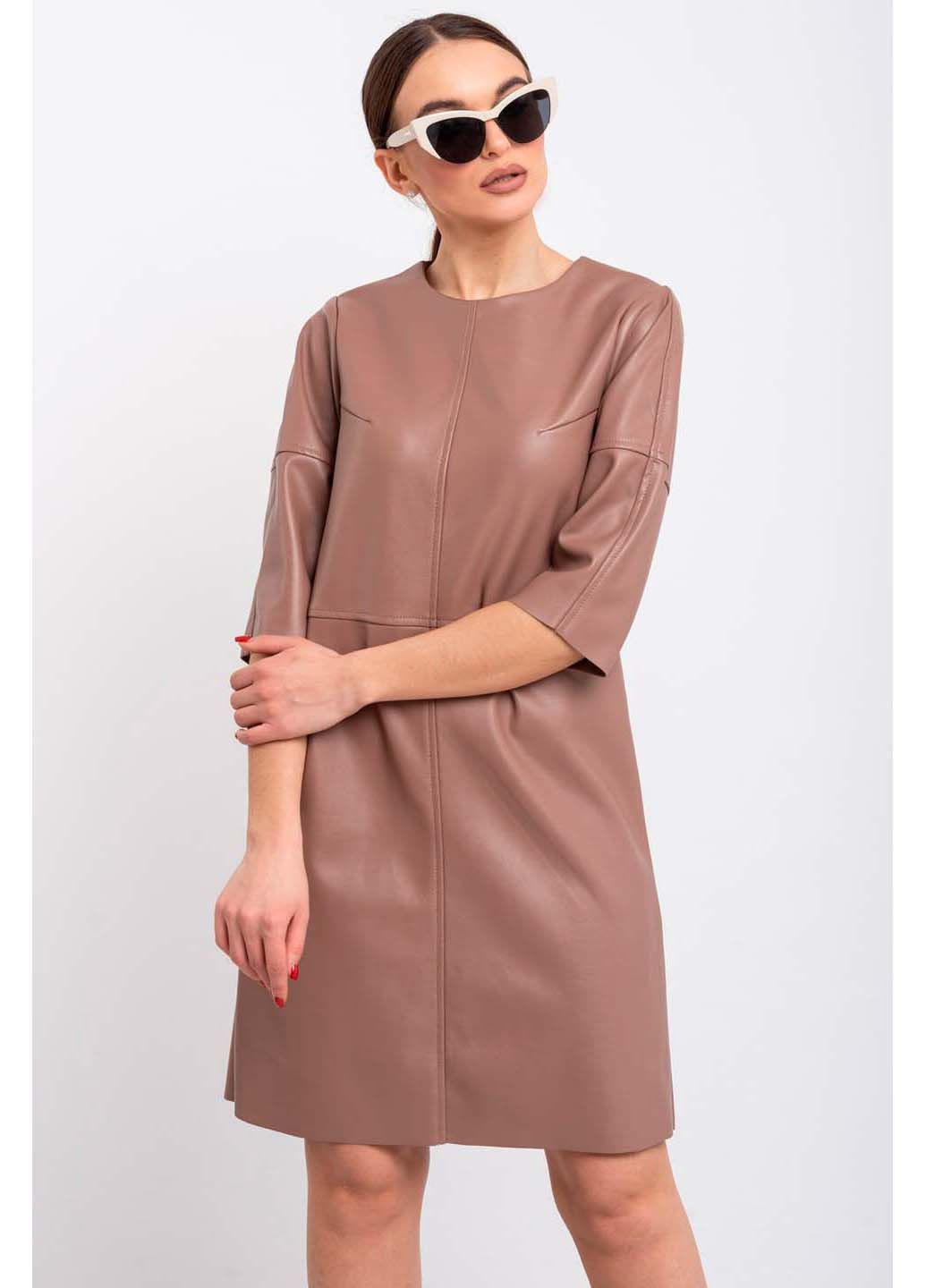 Кофейное платье Ри Мари