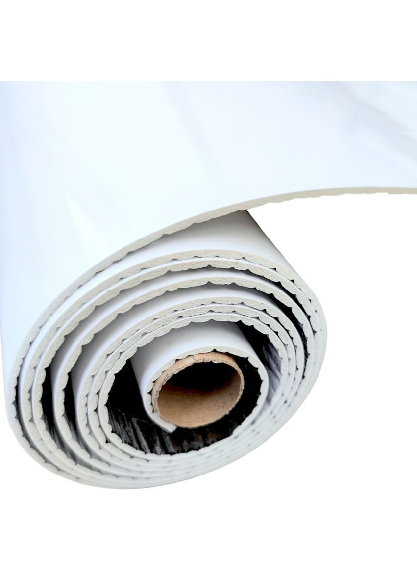 Самоклеющаяся виниловая плитка SW00001284 В рулоне белая глянец 3000х600х2мм Sticker Wall (298284093)