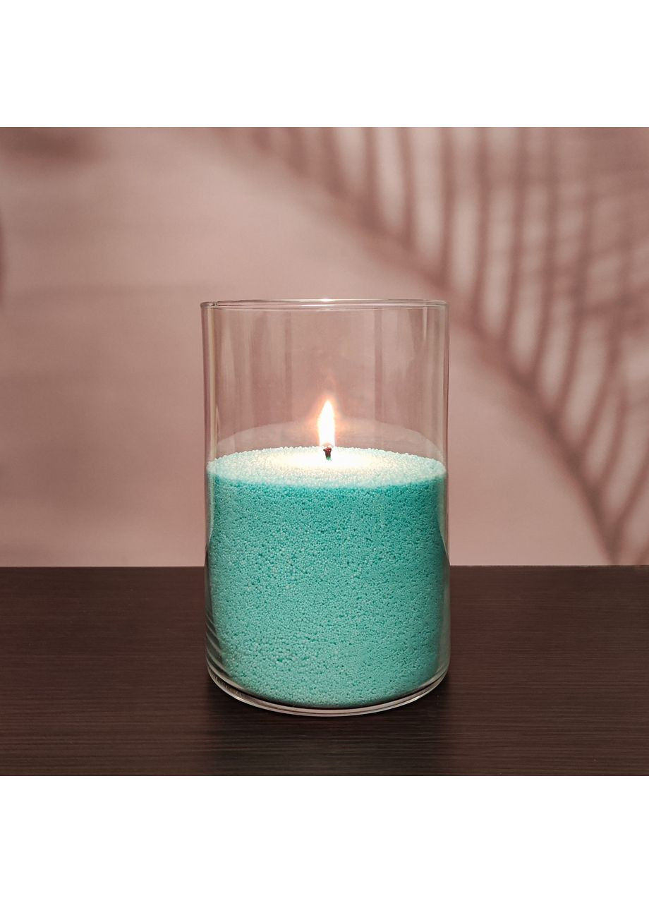 Смарагдовий пальмовий віск для насипної свічки 1 кг + 1 м фітіля, гранульований. Пісочні свічки у гранулах. Liliya Flowers (366026831)