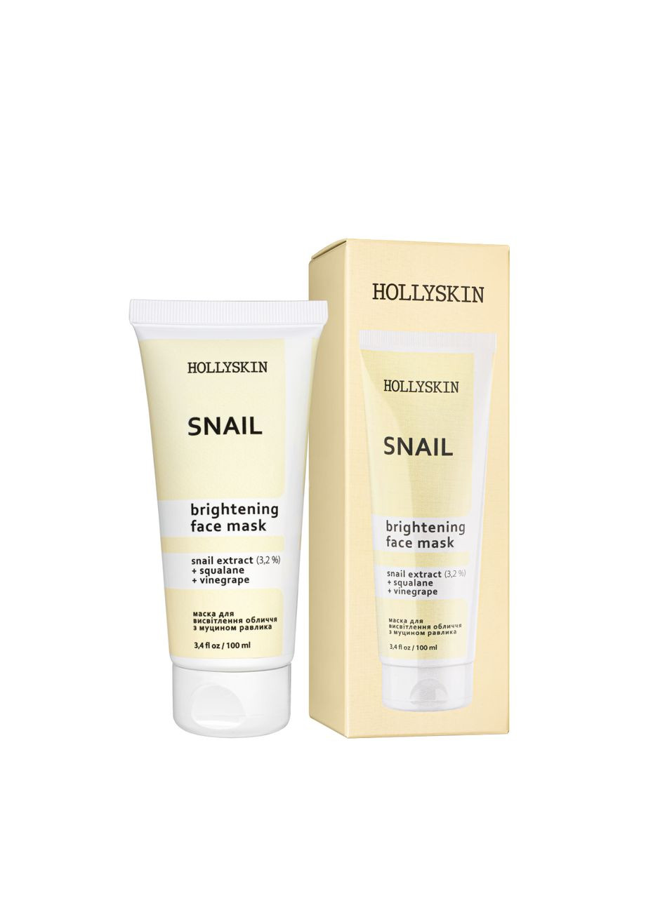 Маска для лица Snail Face Mask с муцином улитки 100 мл Hollyskin (338426537)