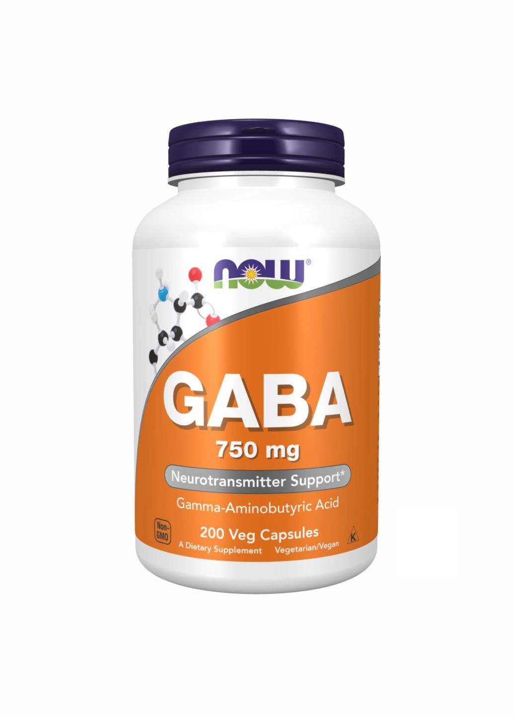 Аминокислота GABA 750 mg 200 vcaps Now (316258851)