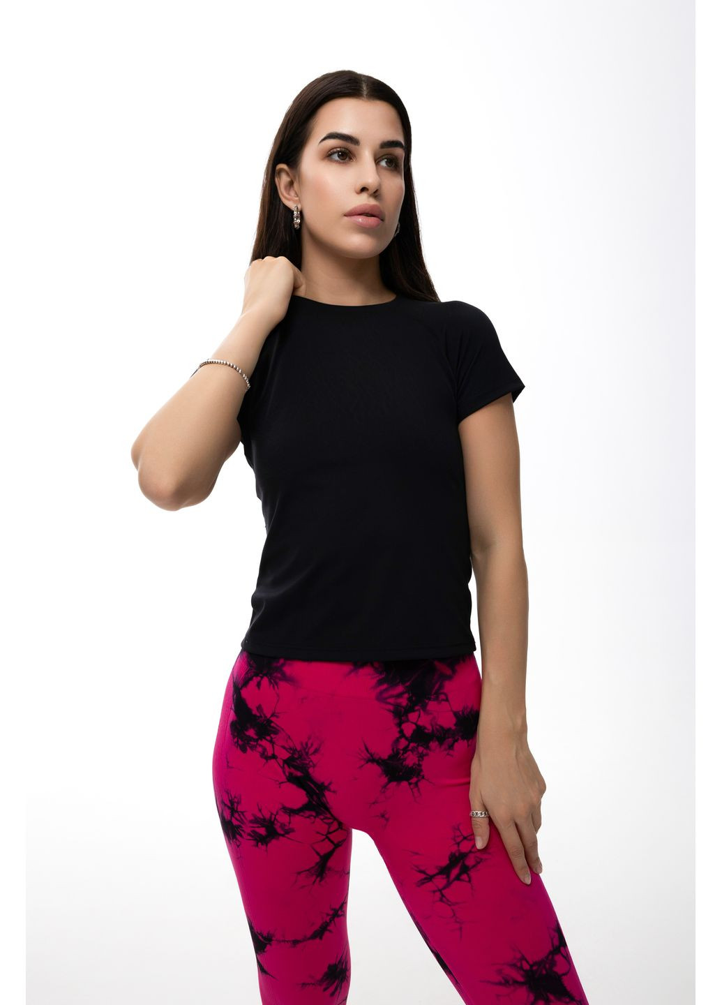 Футболка жіноча спортивна чорна 345606 U:na - (372370882)