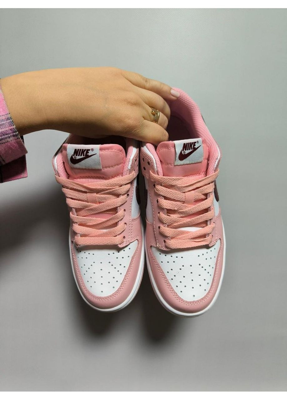 Рожеві Осінні кросівки чоловічі nike sb dunk low pink rose найк сб данк No Brand