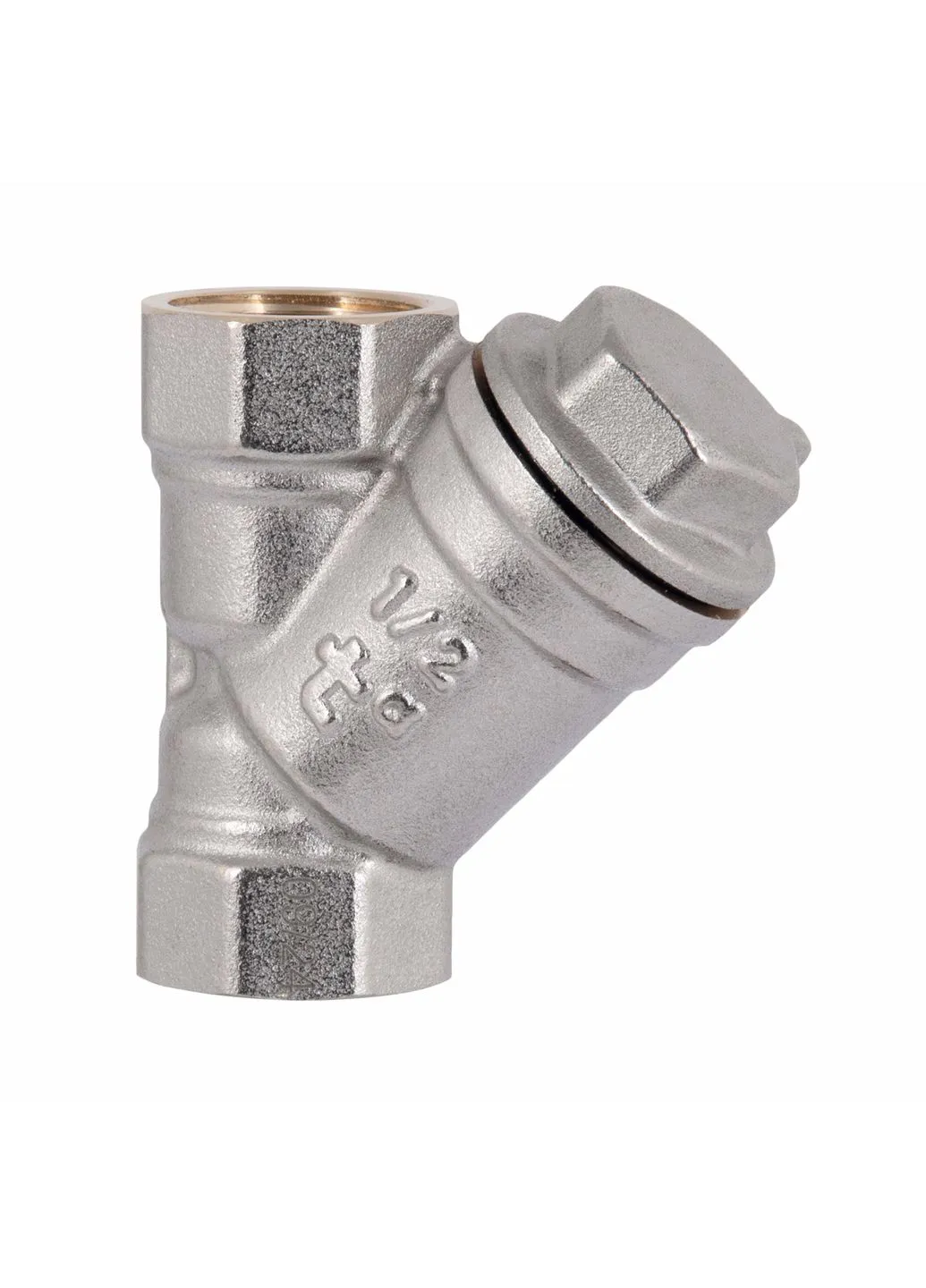 Фильтр грубой очистки Standart 1/2"ВВ никель для воды косой TAS124W15 Thermo Alliance (400051236)
