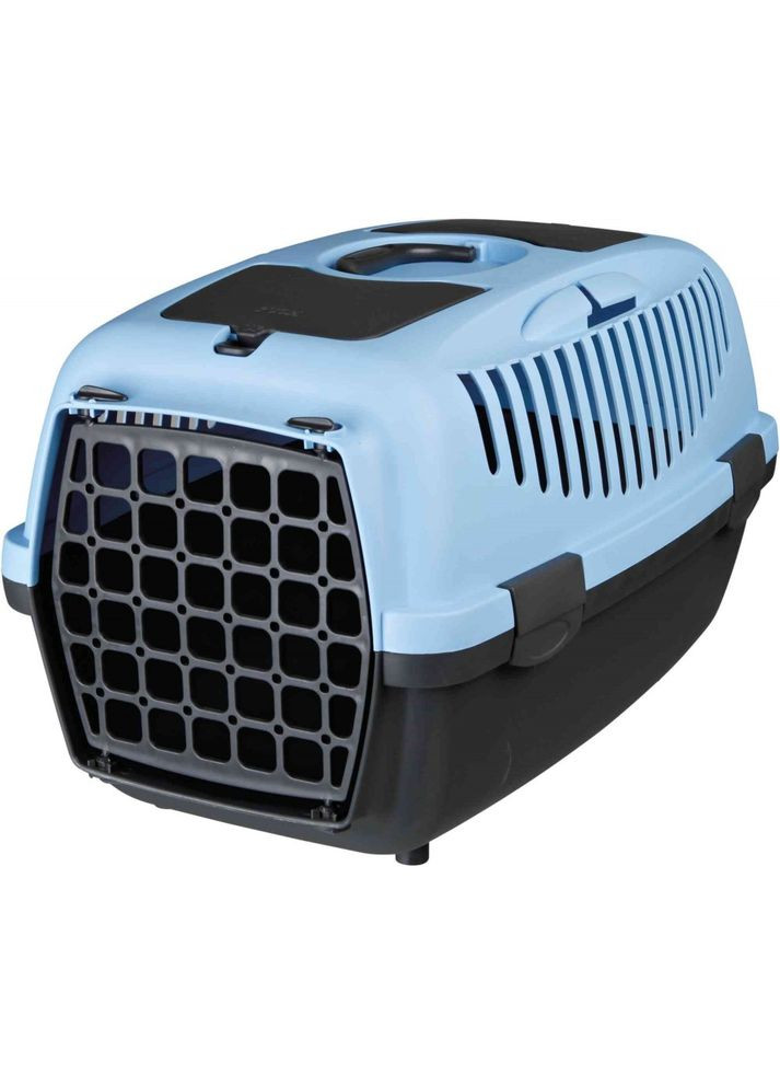 Контейнер-переноска для собак та котів Capri 2 вагою до 8 кг синя пластик розмір XS-S 37x34x55 см Trixie (362701073)