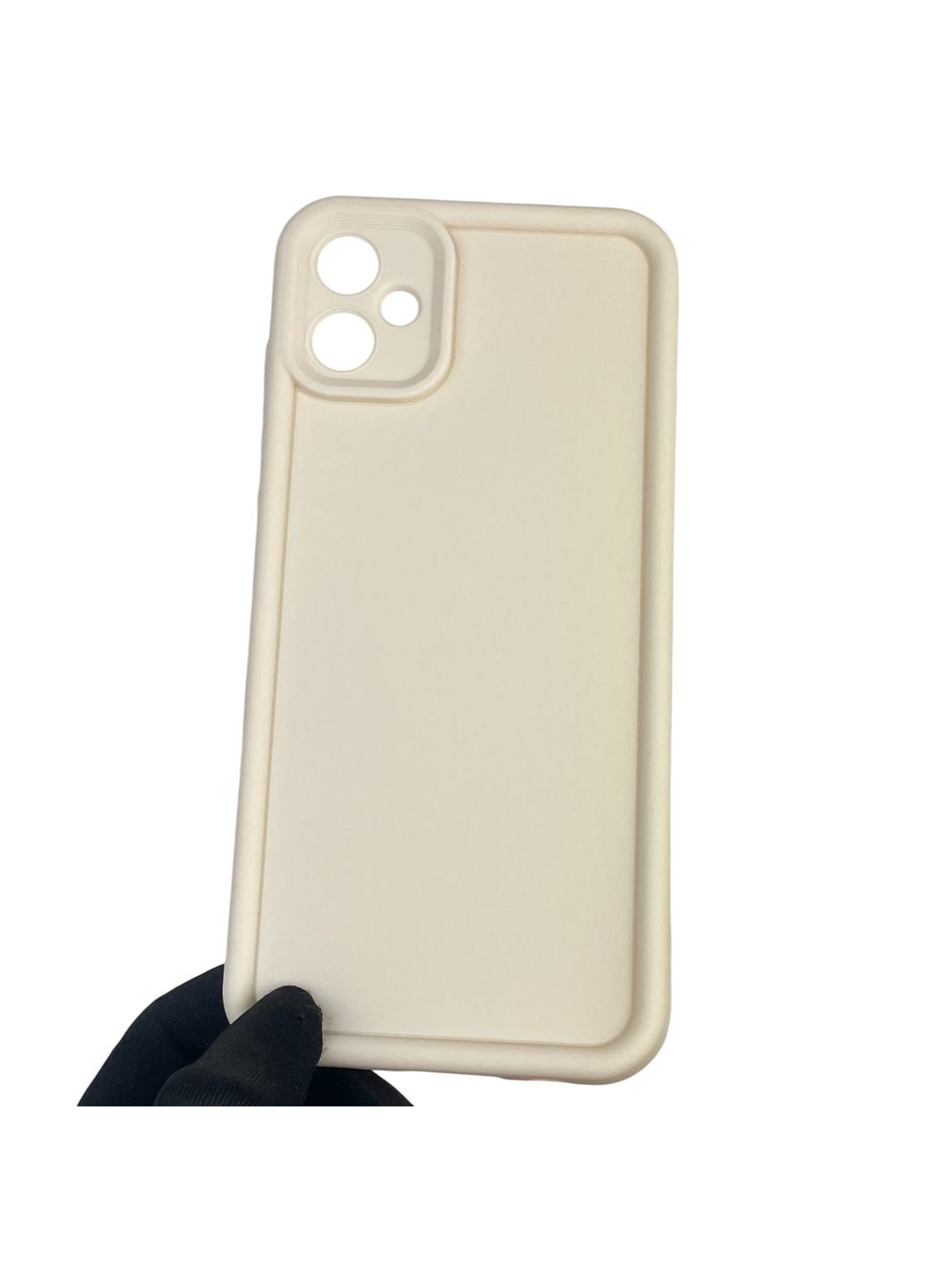 Чохол силіконовий Soft Touch для Galaxy A05 (SM-A055) молочний (Повний захист камери) Samsung (366387402)
