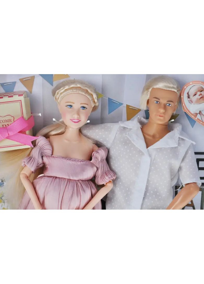Куклы набор Кен и беременная Барби с ребенком пластик в ассортименте A811A/B No Brand Лял5978 (370651778)