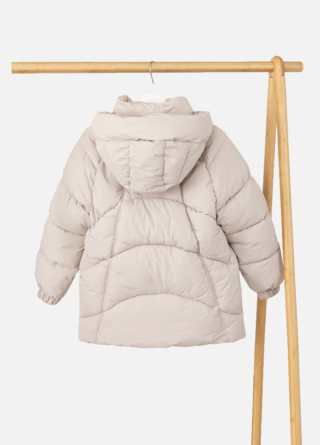 Молочная зимняя куртка для девочки цвет молочный cb-00229565 Yuki