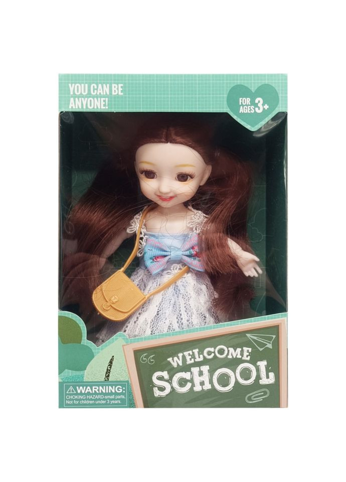 Детская кукла "Welcome School" YL6057/9/10 с сумочкой Синий Bambi (316114601)