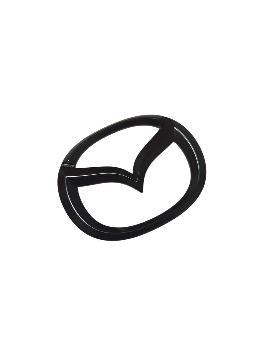 Емблема 105×84мм ЧОРНА пластик (на скотчі та з 2 напрямними) (вир-во Завод) CH Mazda (369609882)