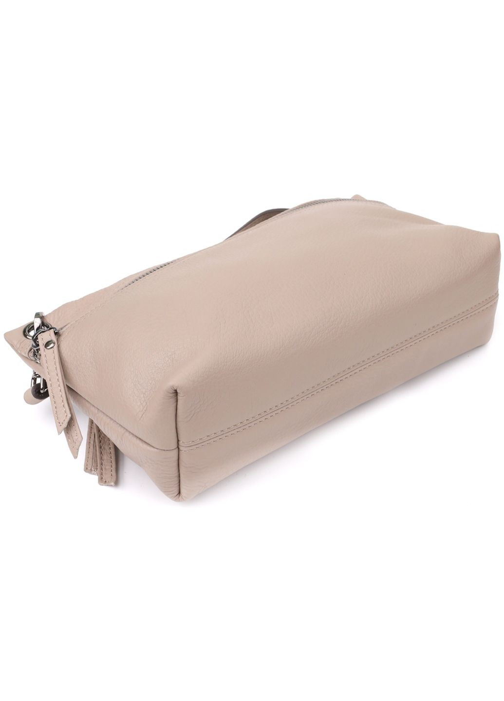 Сумка крос-боді через плече жіноча з натуральної шкіри Сірий 38272 Vintage (355245258)