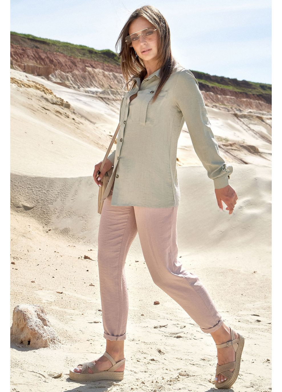 Зеленая рубашка Seventeen