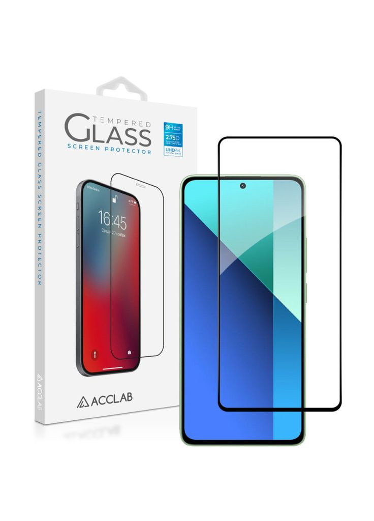 Стекло защитное (m468761) ACCLAB Full Glue Xiaomi Redmi Note 13 4G Black (367071343)