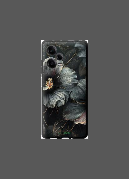 Чохол на Xiaomi Redmi Note 12 Pro 5G Чорні квіти "6031b-2932-2448" Endorphone (348067902)