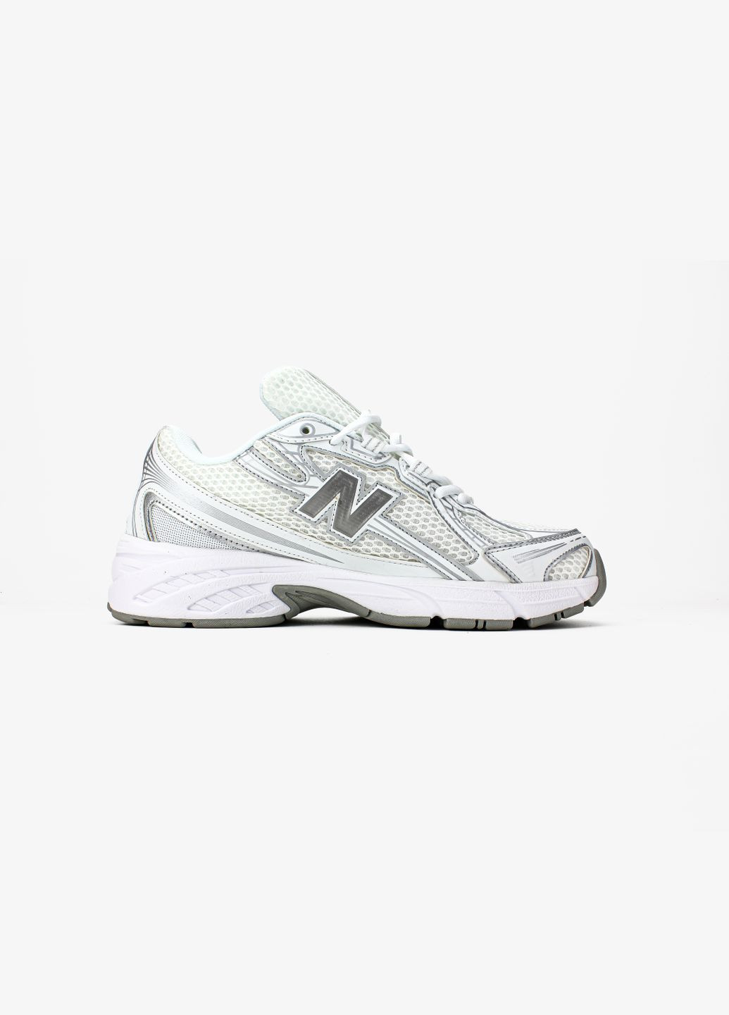 Белые демисезонные кроссовки мужские и женские new balance 740v2 white grey | нью беланс 740 белые No Brand