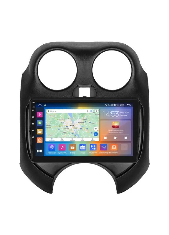 Штатна магнітола для Nissan Micra IV (K13) 2010-2013 екран 9" 4/64Gb CarPlay 4G Wi-Fi GPS Prime Lesko (378932547)