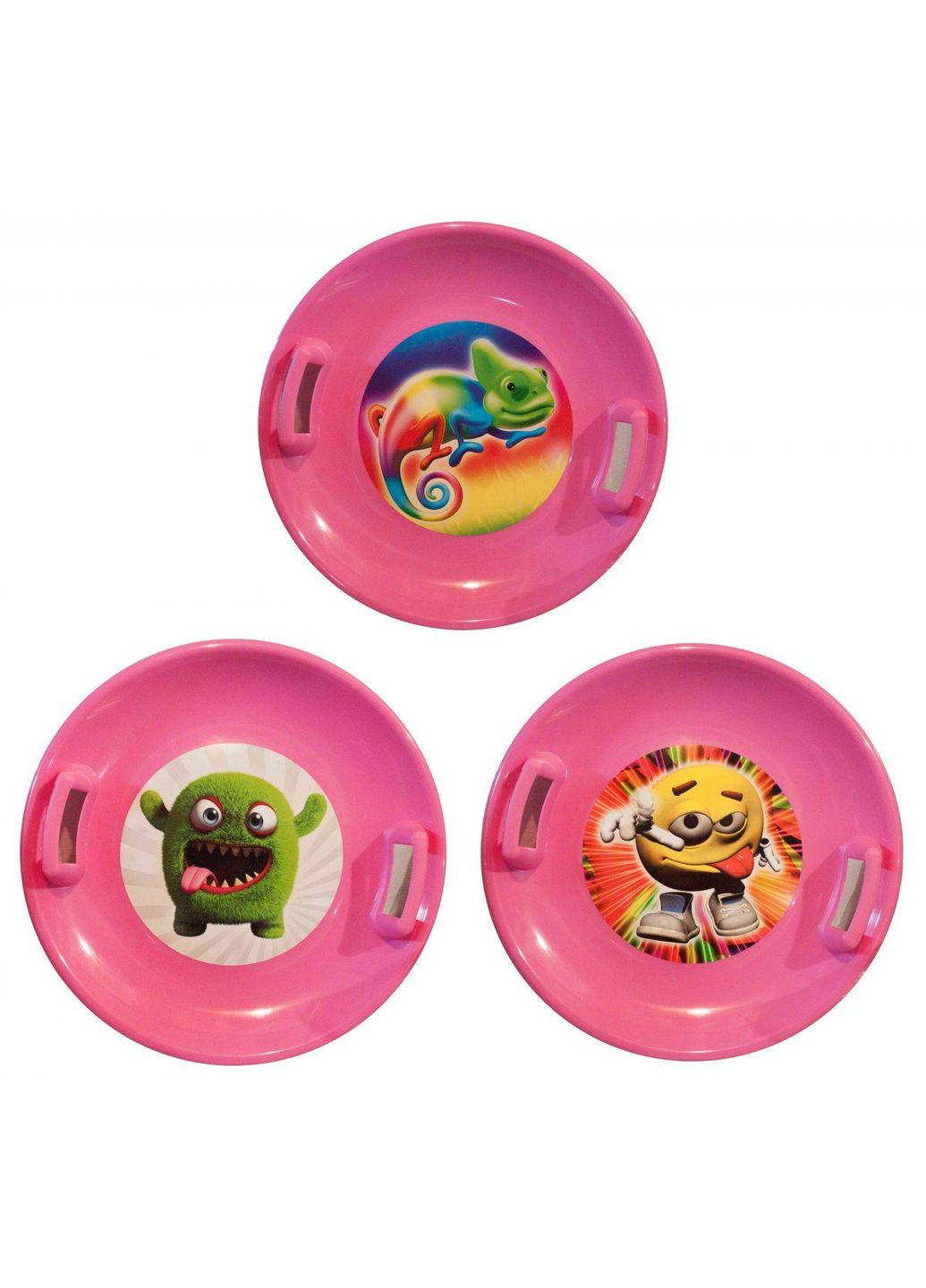 Санки Крижані круглі з ручками SNOW PLATE (рожеві) діаметр 60 см (6111) Marmat (362426522)