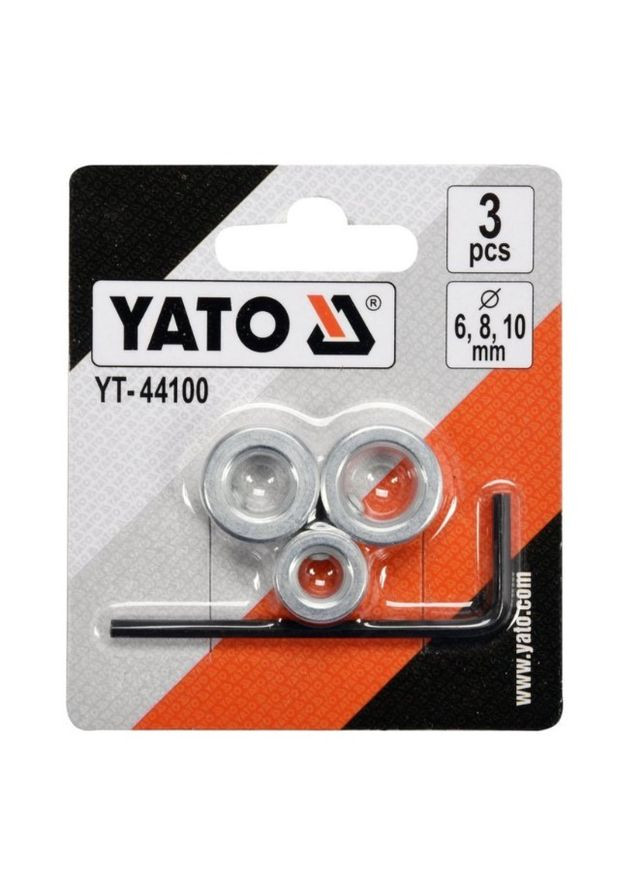 Набір обмежувачів свердління глибини, для свердл 6, 8, 10мм. YT-44100 YATO (292565765)