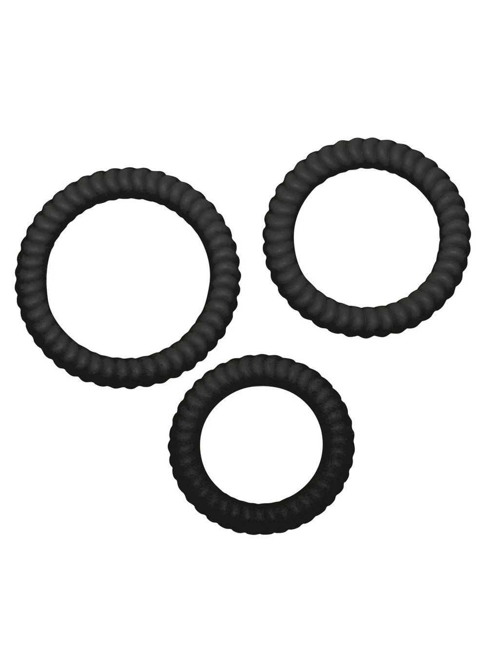 Набір ерекційних кілець Lust 3 Black You2Toys (329153229)