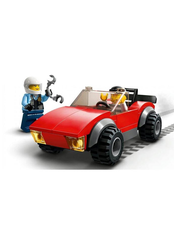 Конструктор City Преследование автомобиля на полицейском мотоцикле (60392) Lego (281425761)