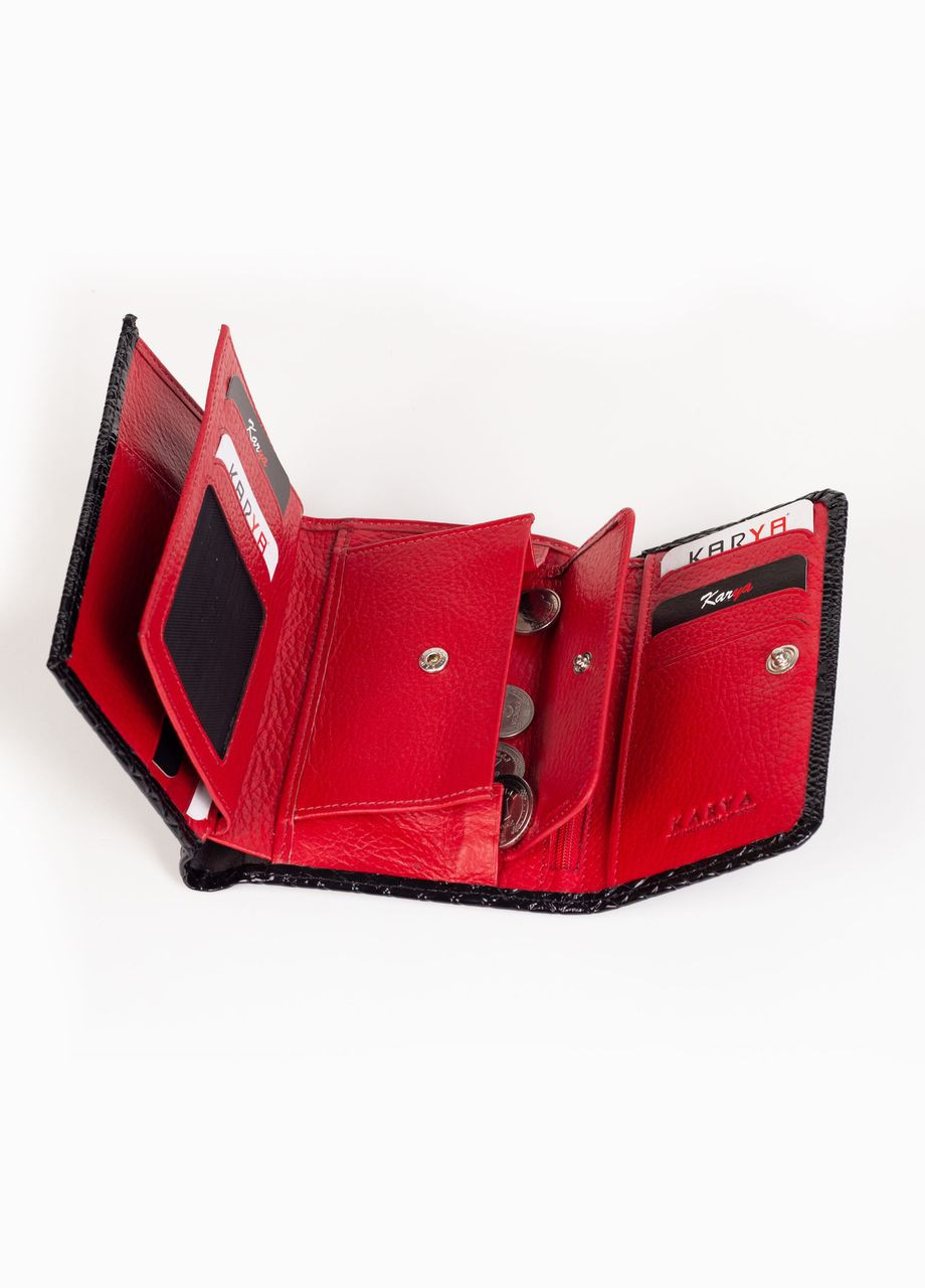 Женский кошелек кожаный лаковый 2003-013 Karya (261481635)
