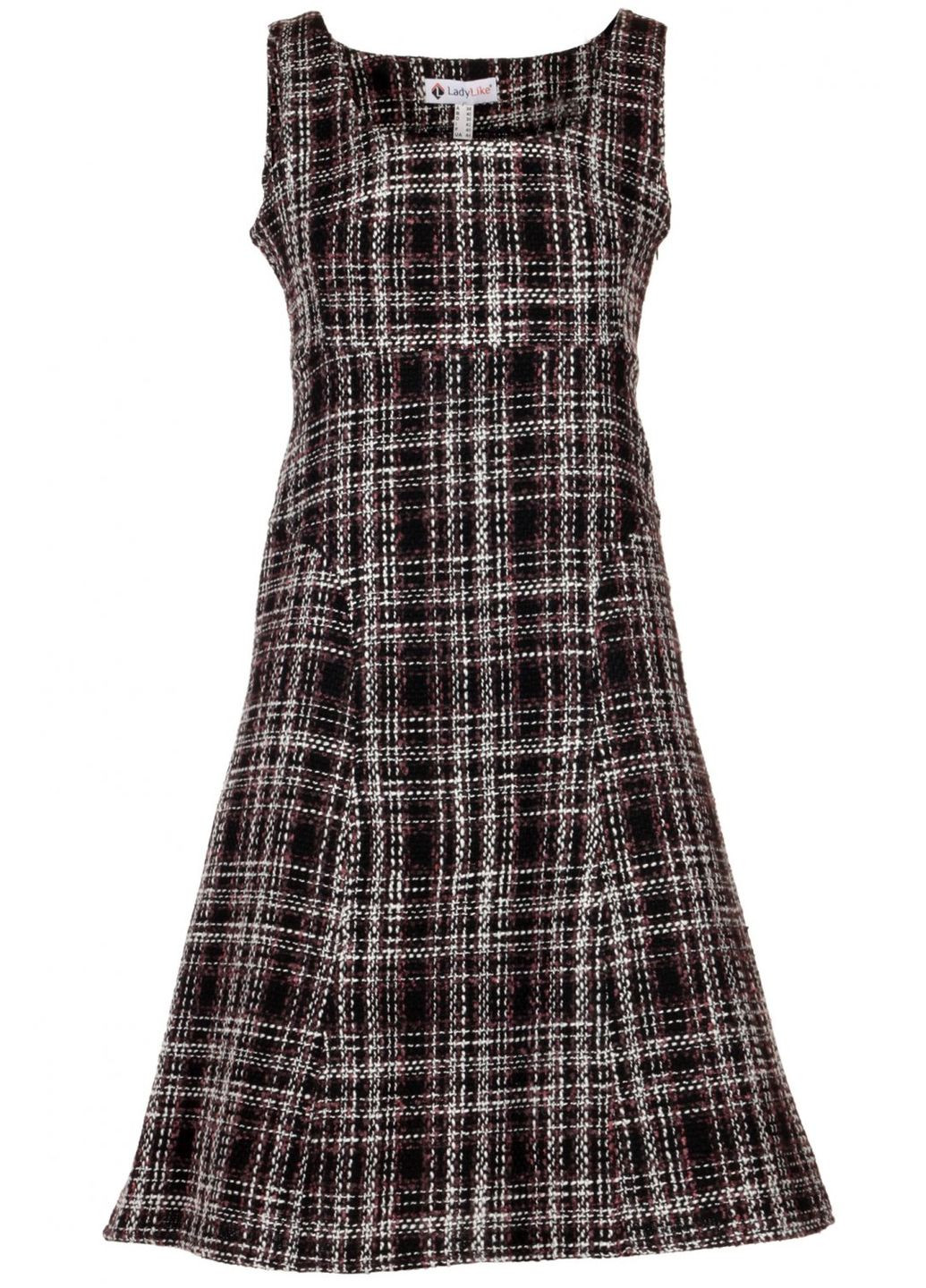 Зимний женский женский твидовый сарафан в клетку (ll26862490) LadyLike