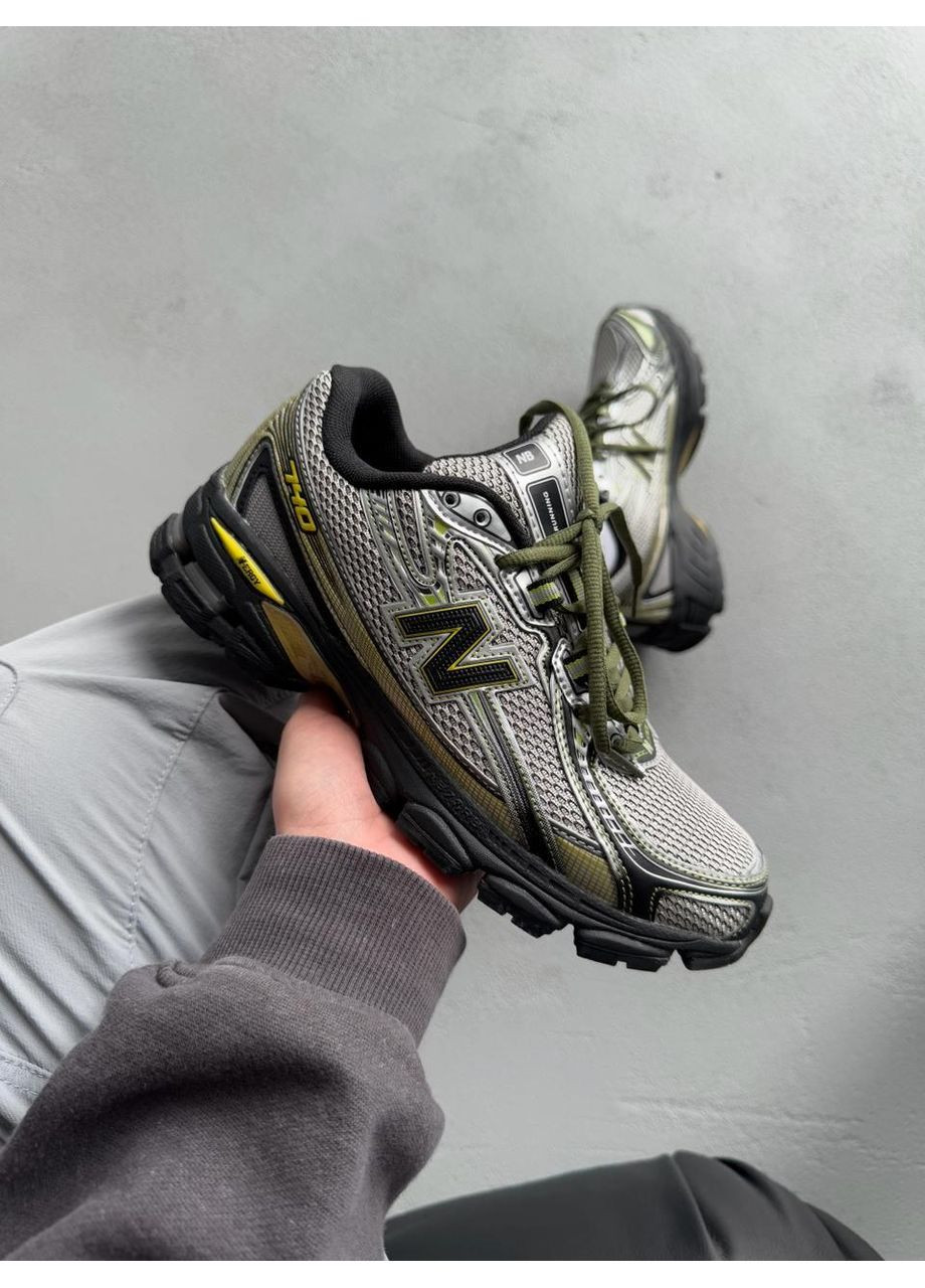 КРОСІВКИ ЖІНОЧІ NEW BALANCE 740 SILVER YELOW BLACK НЬЮ БЕЛАНС 740 No Brand чорні демісезони (368868555)