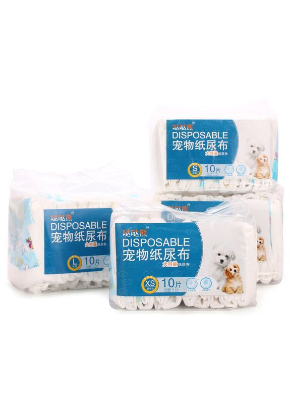 Памперсы для собак Pet Style Белые 10 шт/уп L No Brand - (323237596)