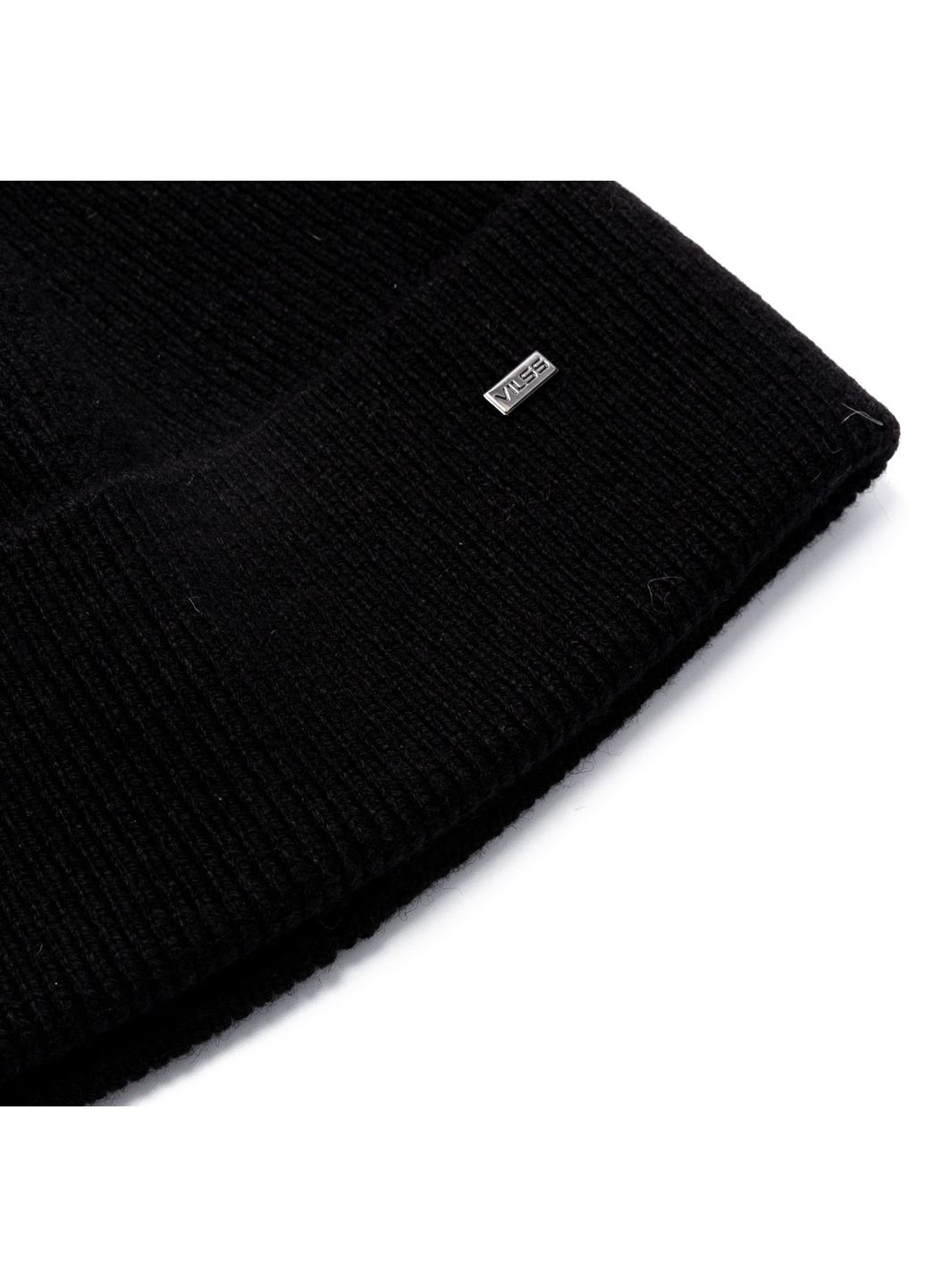 Шапка по голове мужская шерсть с кашемиром черная ФРАНК 330-160 LuckyLOOK 330-160m (289358213)