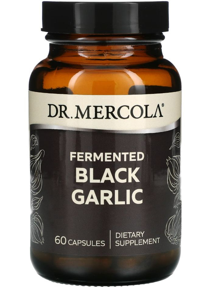 Чорний часник ферментований Black Garlic 60 капс Dr. Mercola (360714122)
