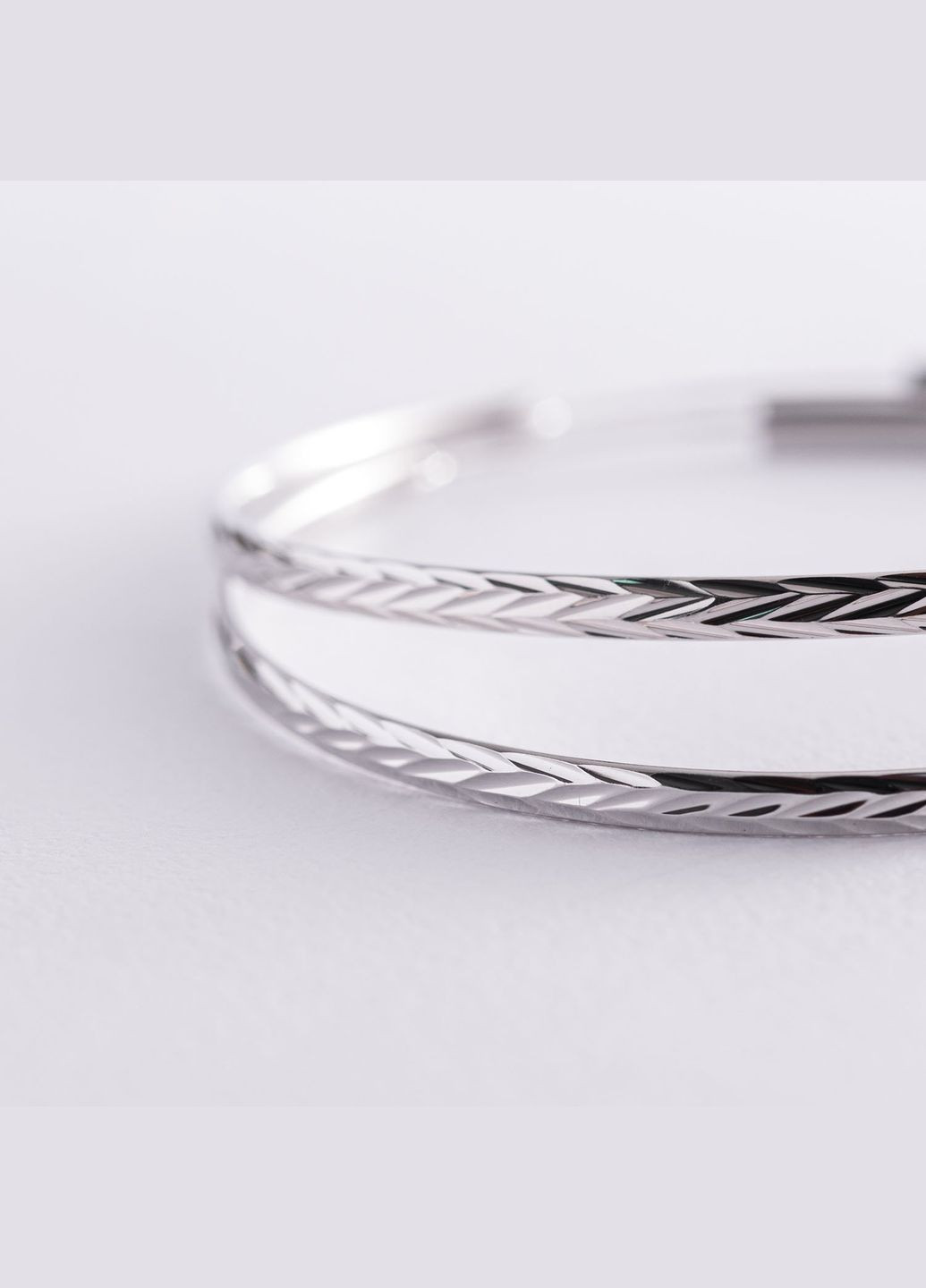 Сережки - кільця в сріблі (5.9 см) 122952 Oniks (264022327)