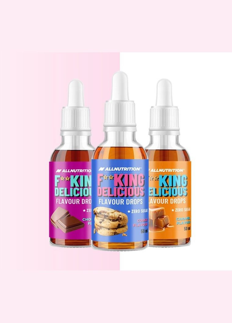 Підсолоджувач нуль калорій FitKing Delicious Flavour Drops 50 мл (різні смаки) Allnutrition (346513664)