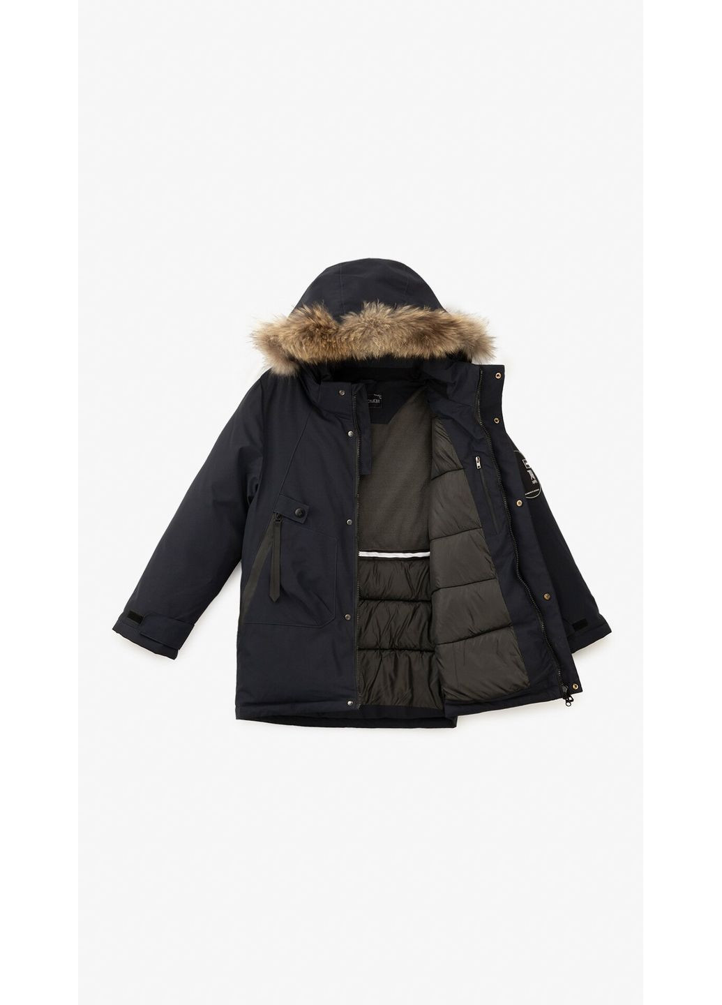 Комбінована зимня куртка для хлопчика m2918 134 см shop (2000991067127) No Brand