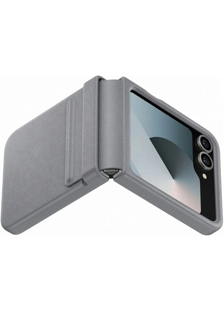 Чохол Leather Case для Samsung Galaxy Flip6 Gray AAA [113351] Epik (400884965)