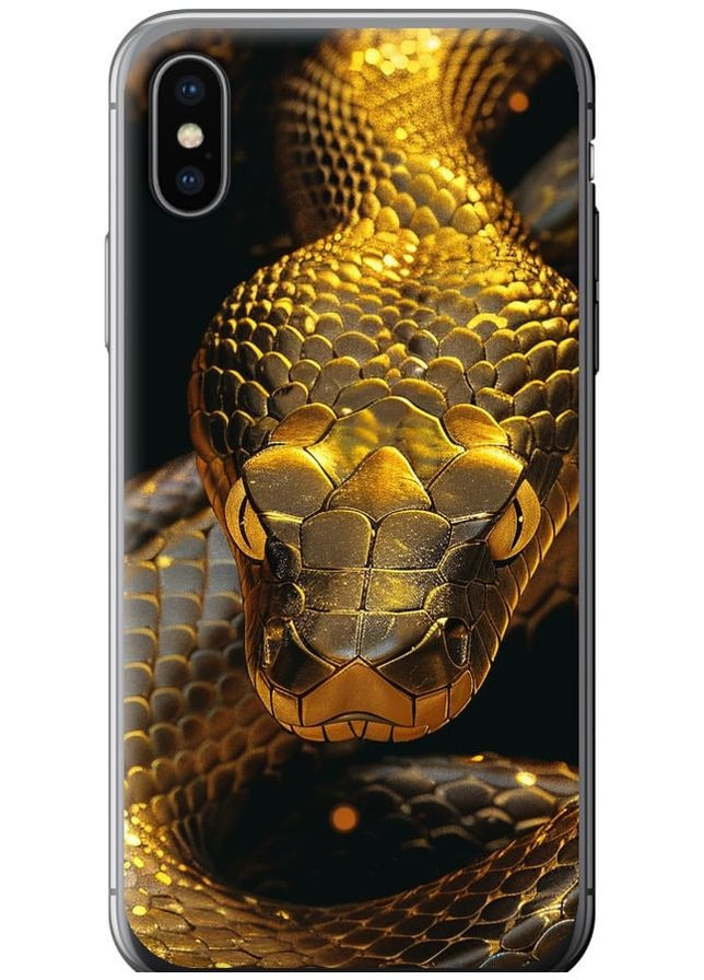 2D пластиковий чохол 'Golden snake' для Endorphone Apple iPhone XS (286764971)