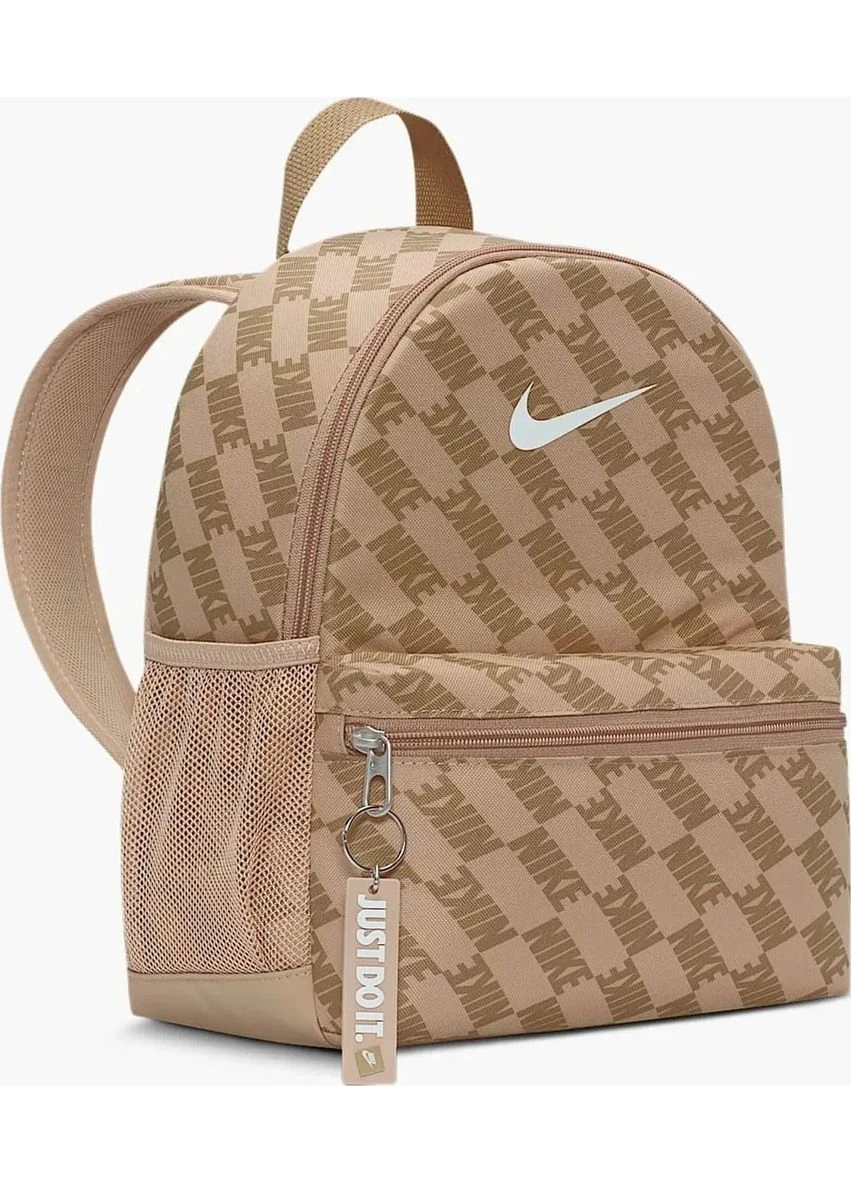 Рюкзак 100 процентов полиэстер 25x33x13 см бежевый 11L Nike Nike Y NK BRSLA JDI MNI BK-AOP FA25 11L (398112190)