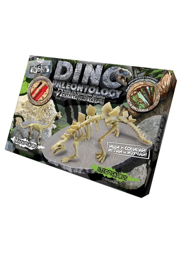 Игровой набор для проведения раскопок DINO PALEONTOLOGY 6377 в коробке Стегозавр Danko Toys (365249494)