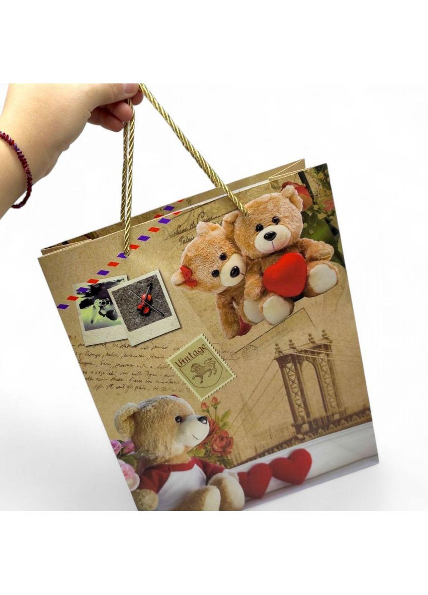 Пакет подарунковий, 32х26х10 см, (МІКС ДІДІВ) (C45045) MIC (362437961)