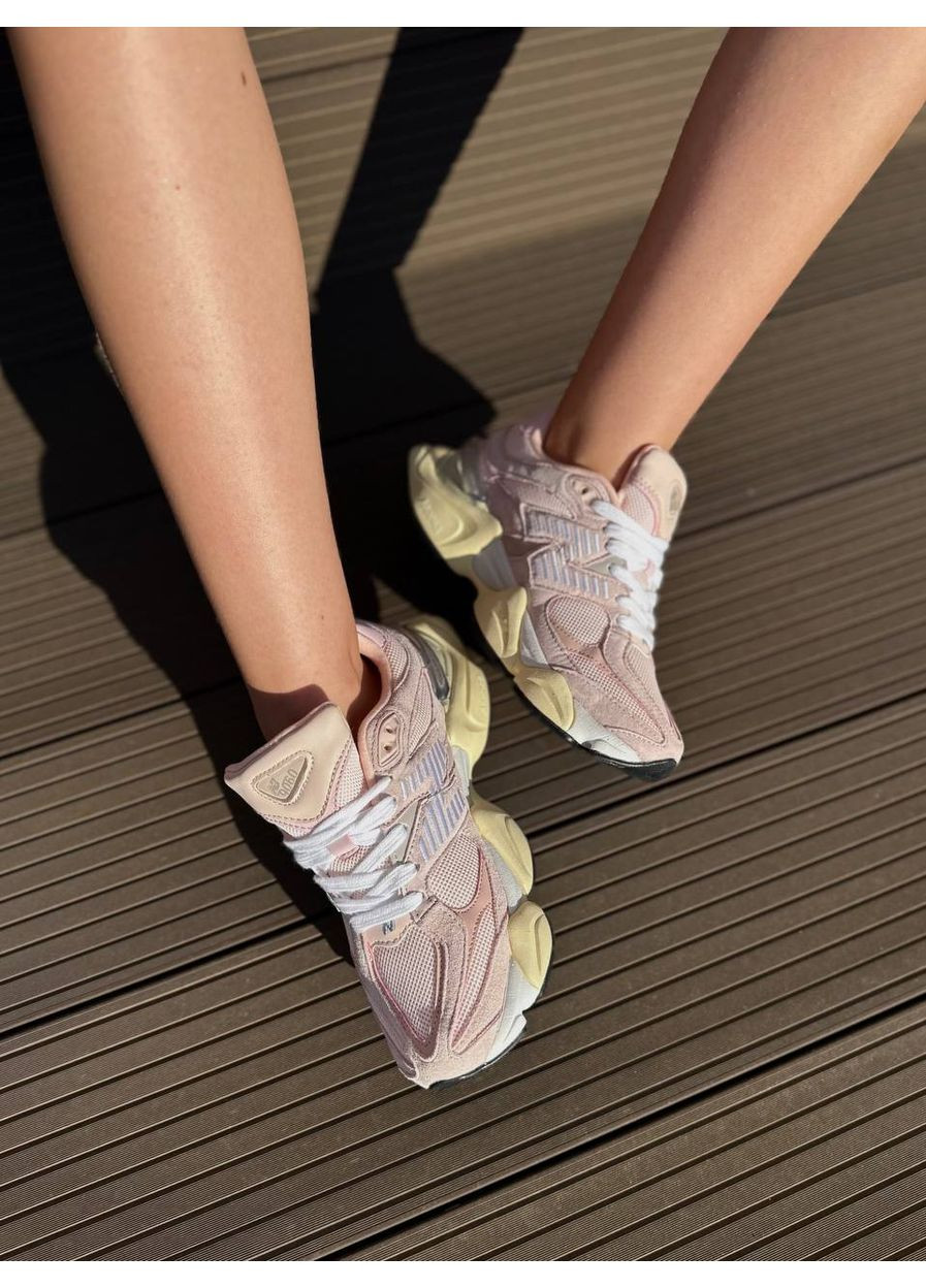 КРОССОВКИ ЖЕНСКИЕ NEW BALANCE 9060 WHITE PINK НЬЮ БЕЛАНС 9060 No Brand розовые демисезоны (368869502)
