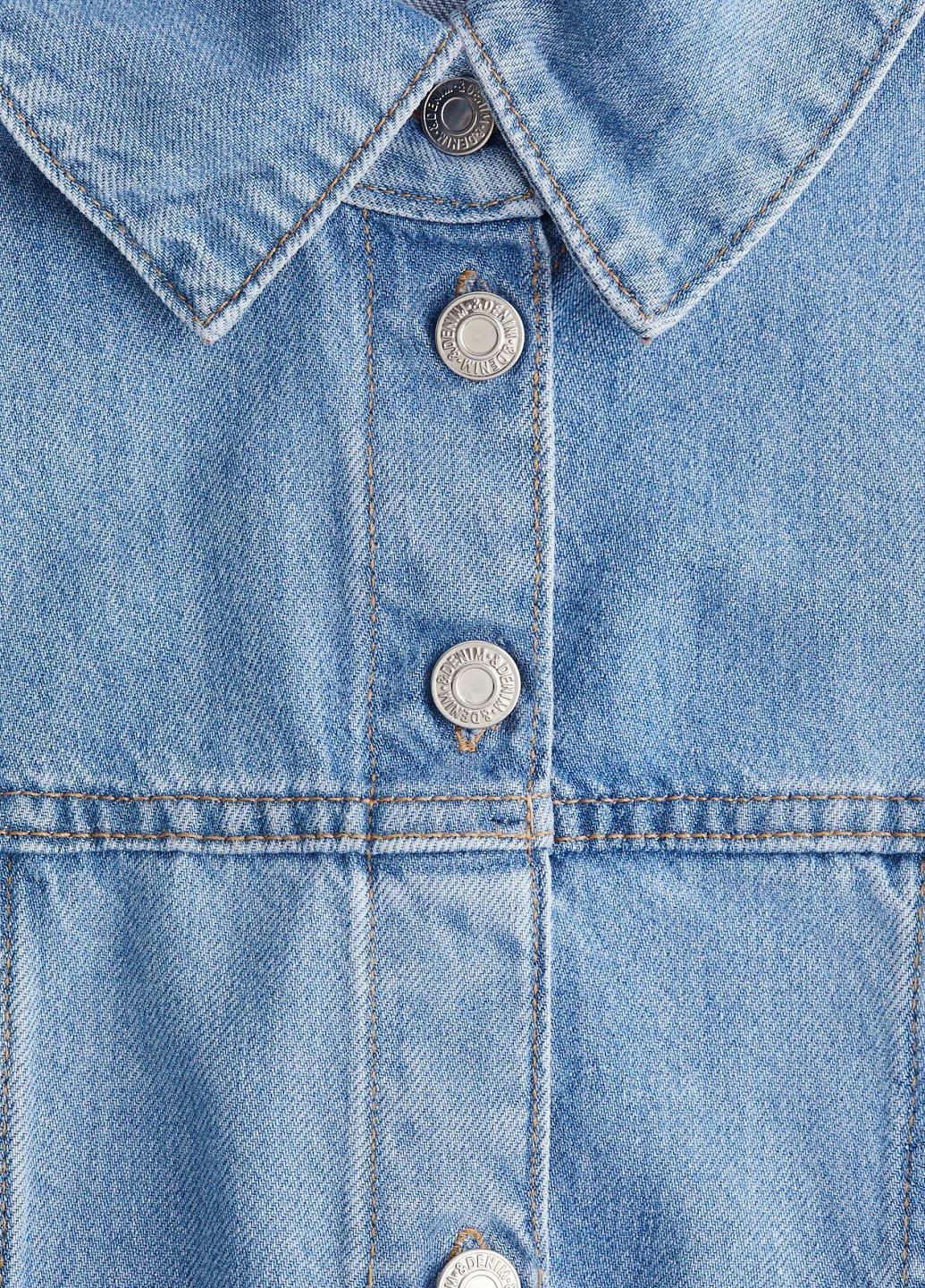 Синя джинсова сукня H&M однотонна