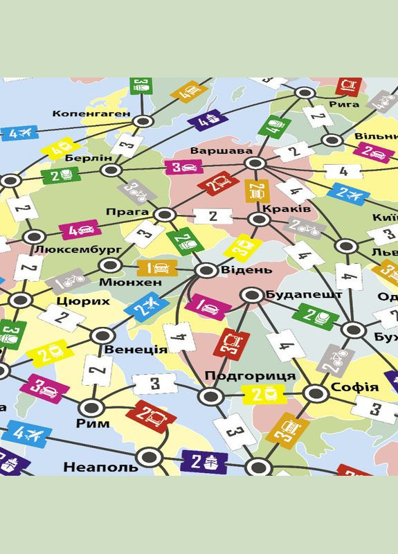 Настольная игра Путешествие по Европе 910275 на укр. языке Arial (302317755)