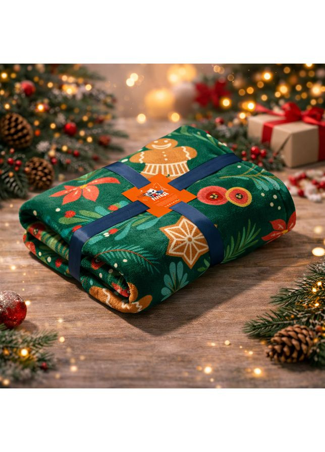 Новорічний плед прянички 200/220 (LLT-111450) Lelit (373646869)