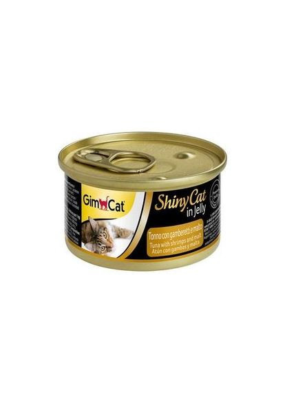 Влажный корм Shiny Cat для кошек, креветки и мальт, 70 г GimCat (355255455)