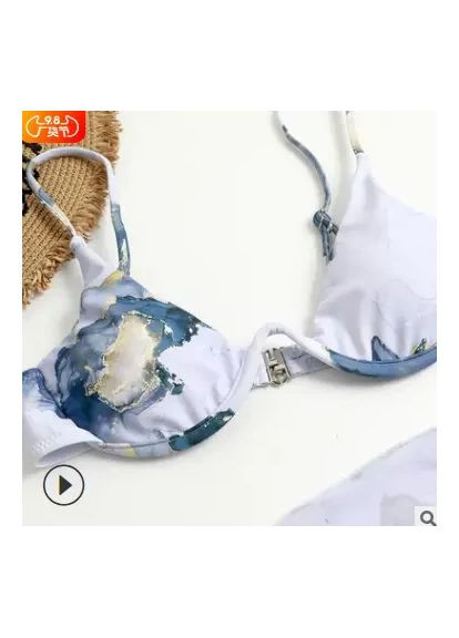 Раздельный купальник из парео из высокоскоростного эластана. Раздельный купальник с парео China (360865356)