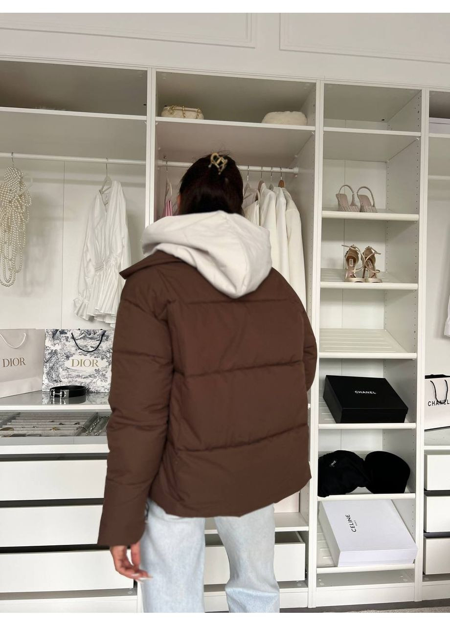 Коричнева демісезонна куртка N.Family